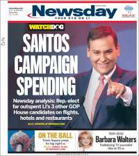 Portada de Newsday (USA)