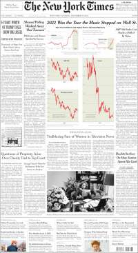 Portada de New York Times (USA)