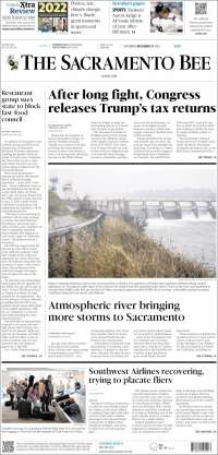 Portada de The Sacramento Bee (États-Unis)