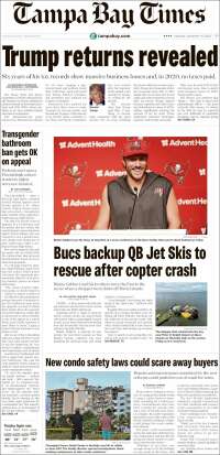 Portada de Tampa Bay Times (USA)