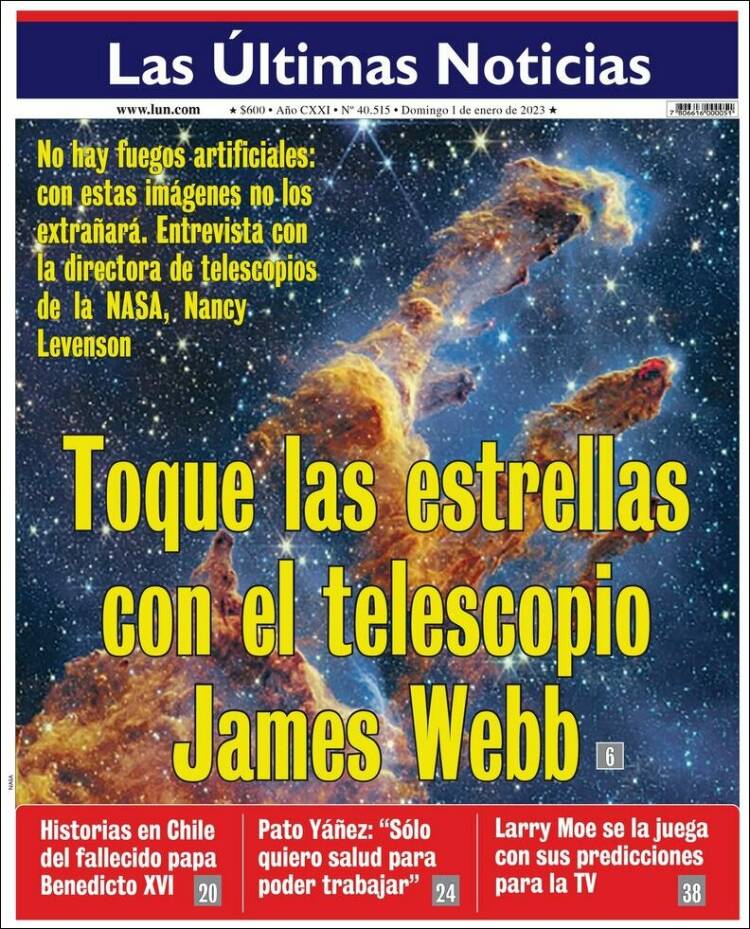 Portada de Las Últimas Noticias (Chile)
