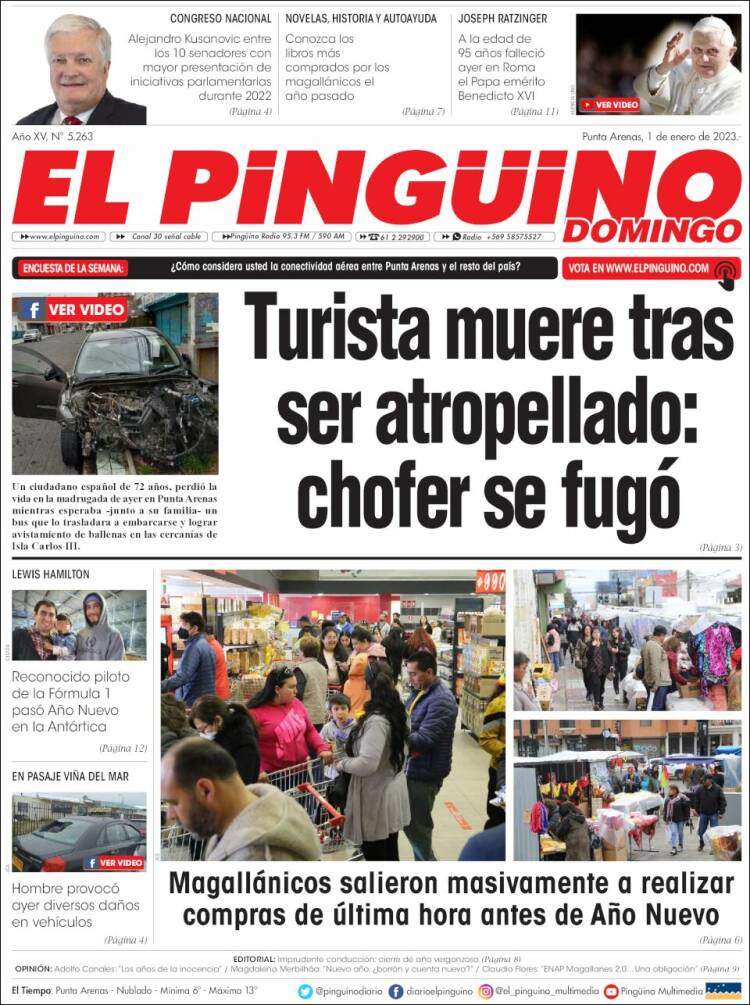 Portada de El Pingüino (Chile)