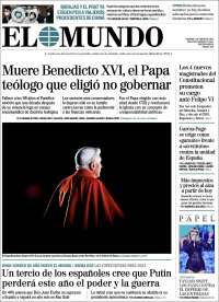 Portada de El Mundo (España)