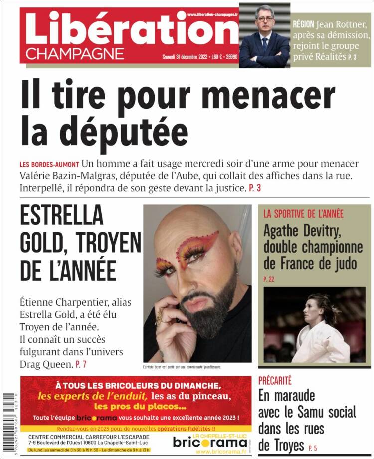 Portada de Libération Champagne (Francia)