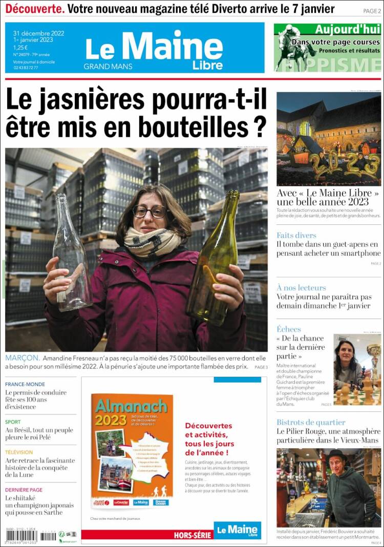 Portada de Le Maine Libre (Francia)