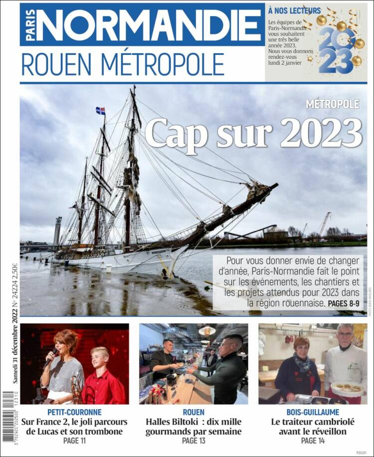 Portada de Paris Normandie (Francia)