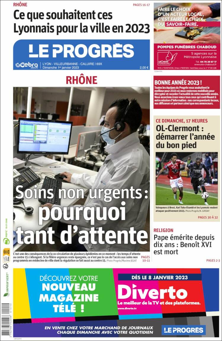 Portada de Progres de Fecamp (Francia)