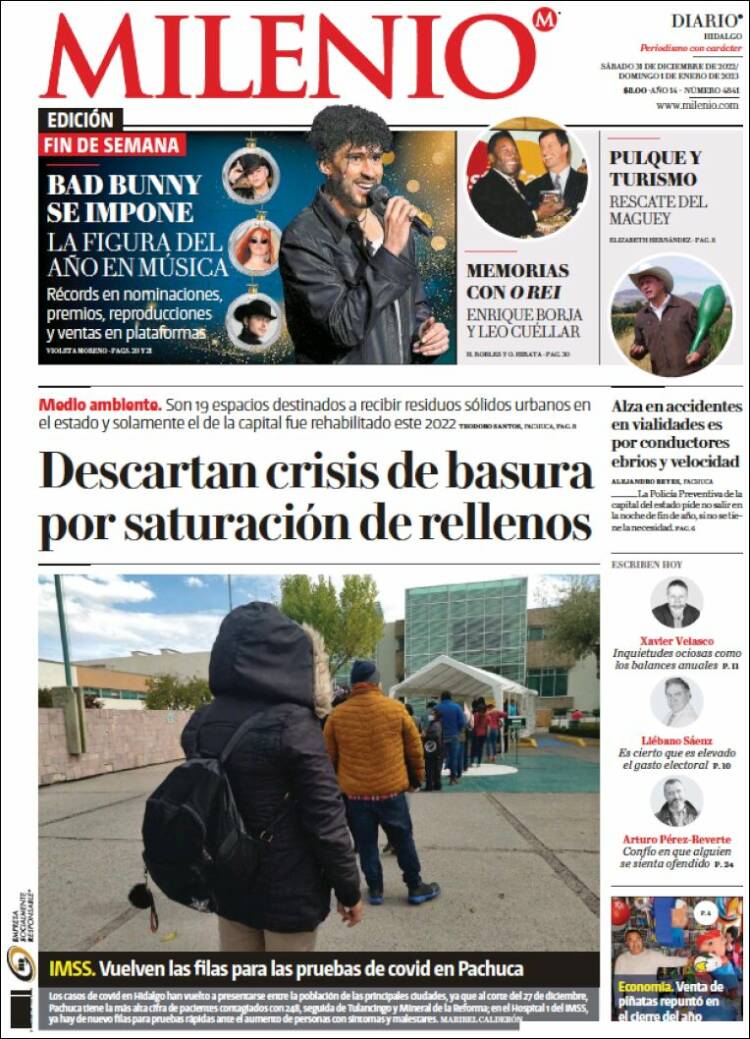 Portada de Milenio de Hidalgo (Mexique)
