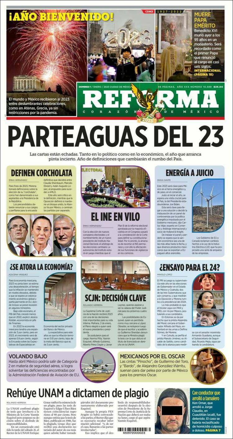 Portada de Reforma (Mexique)