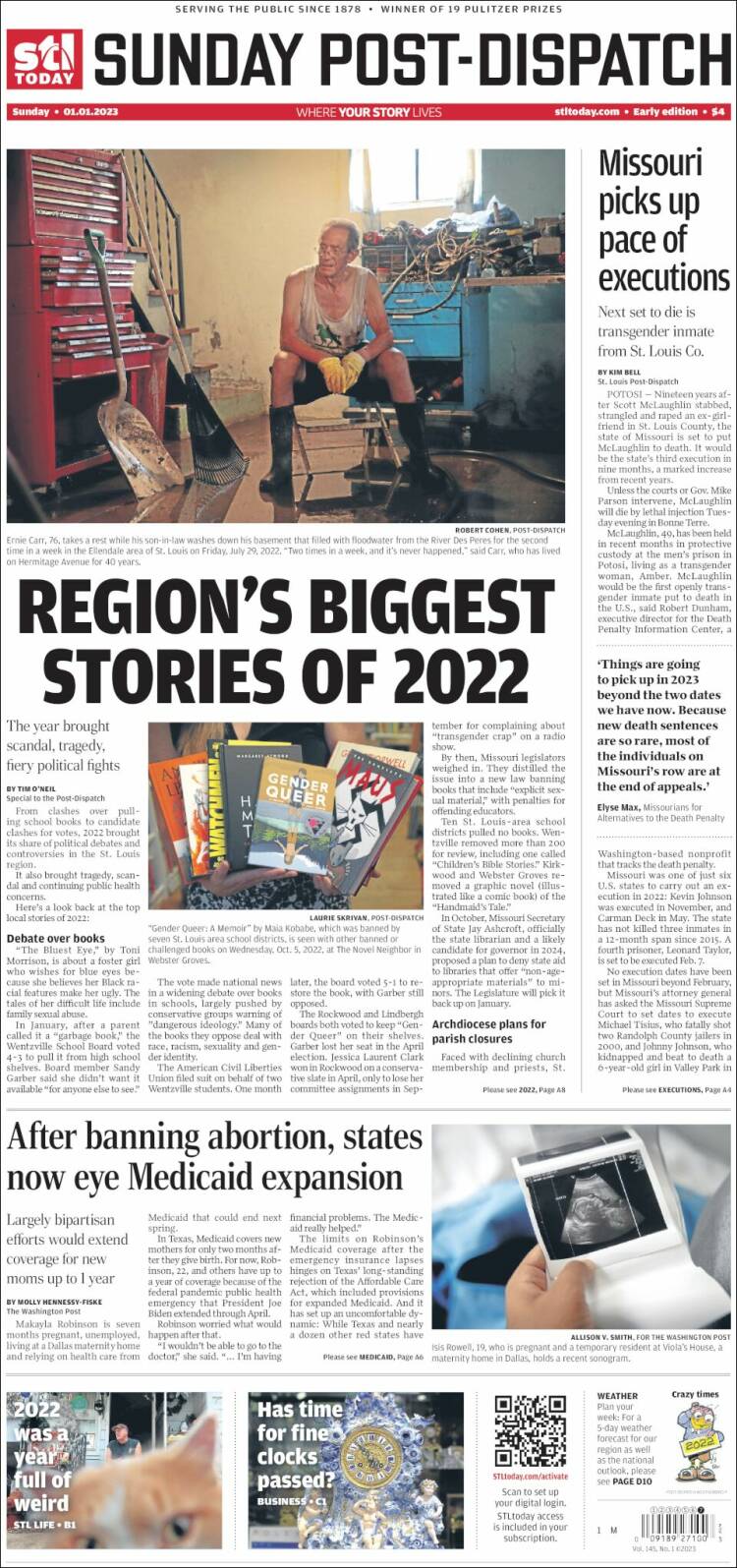Portada de St. Louis Post-Dispatch (États-Unis)