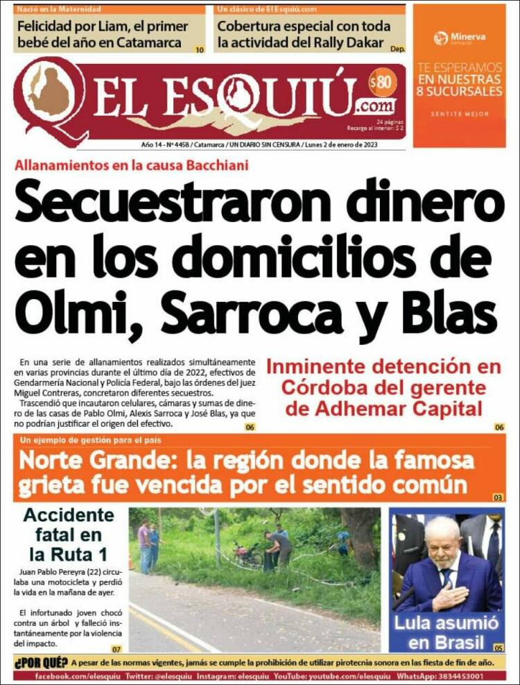 Portada de El Esquiu (Argentina)