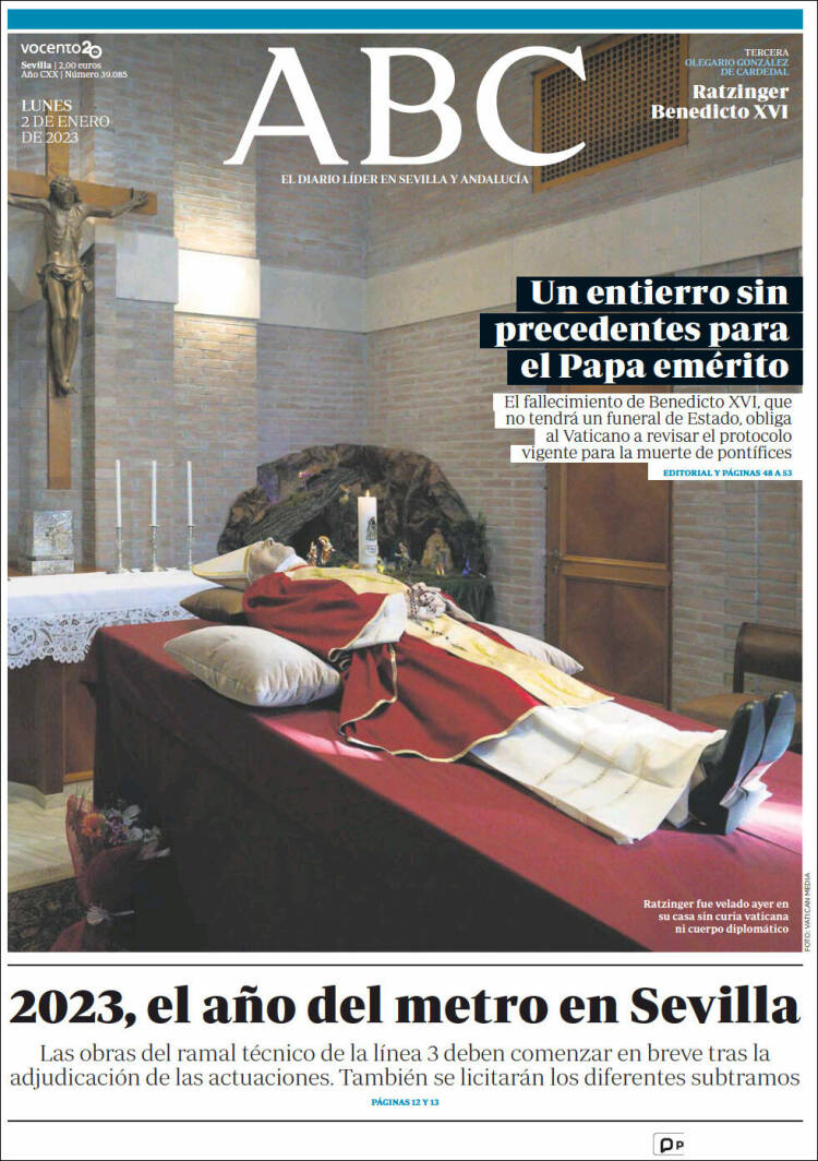 Portada de ABC - Sevilla (Espa&ntilde;a)