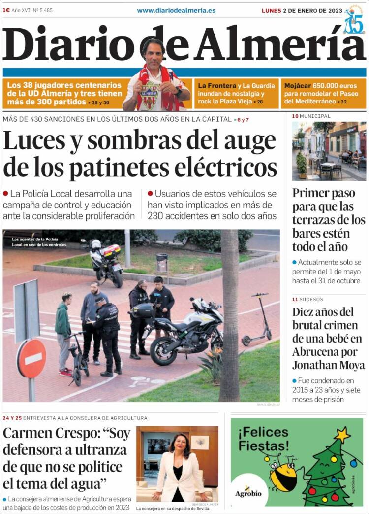 Portada de Diario de Almería (Espa&ntilde;a)