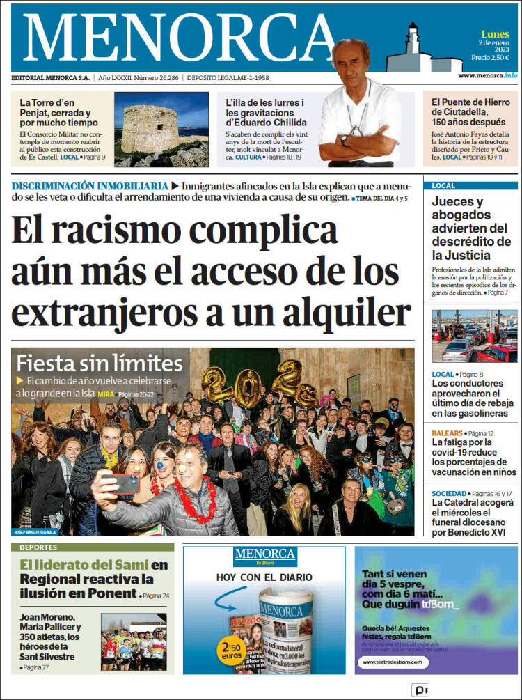 Portada de Menorca - Diario Insular (Espa&ntilde;a)