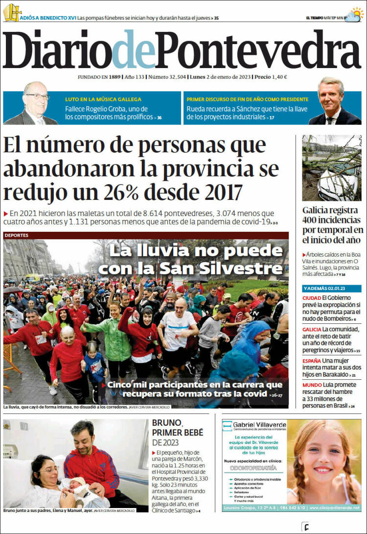 Portada de Diario de Pontevedra (Espa&ntilde;a)