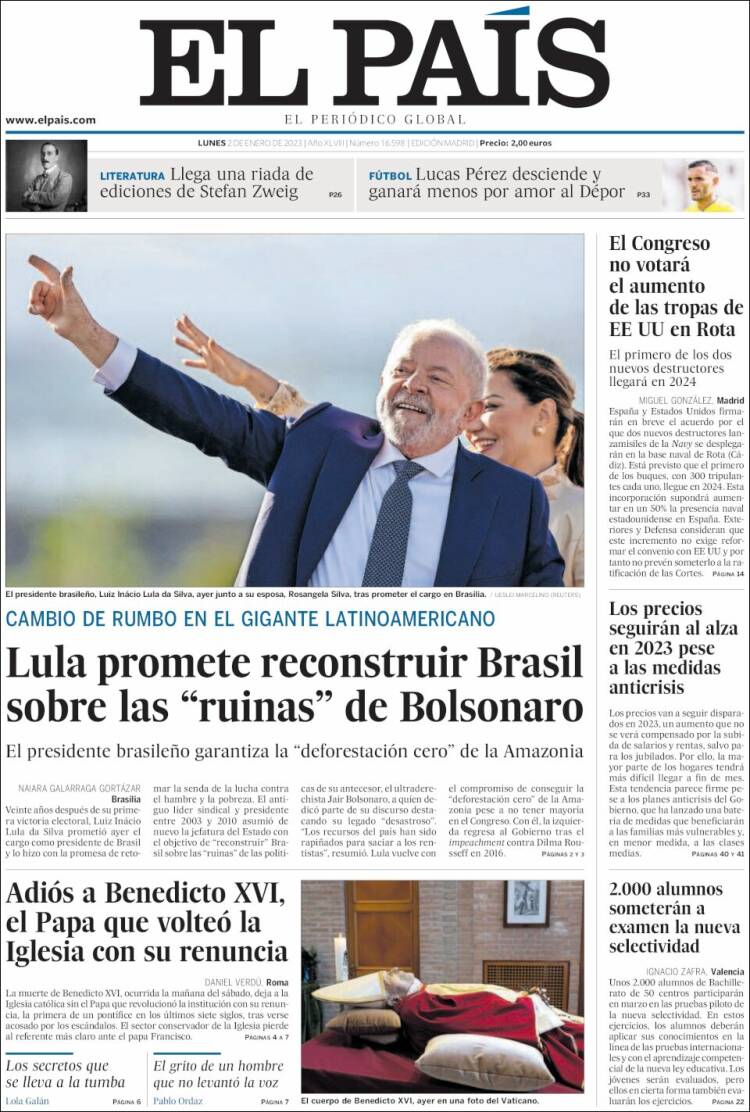 Portada de El País (Espa&ntilde;a)
