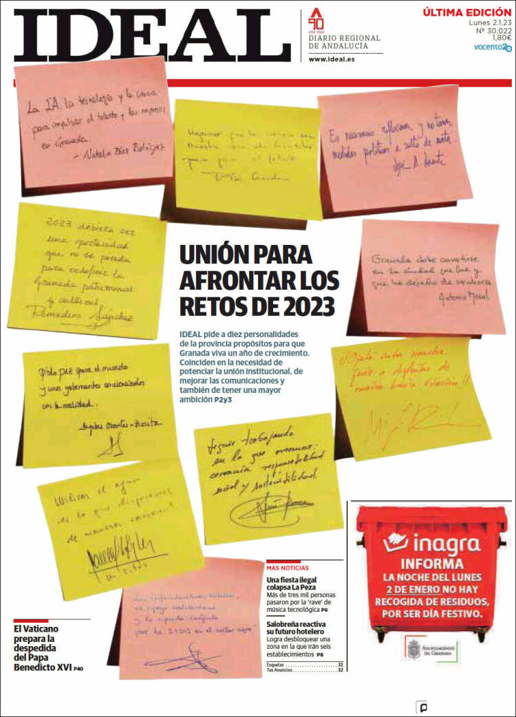 Portada de Ideal (Espa&ntilde;a)