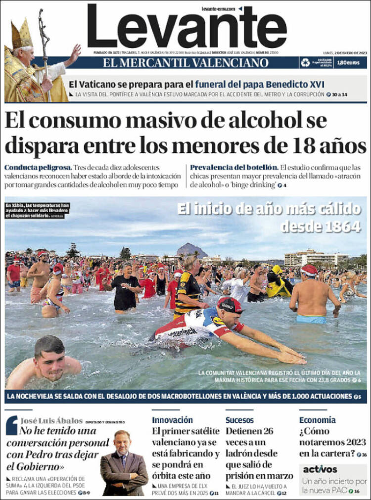 Portada de Levante (Espa&ntilde;a)