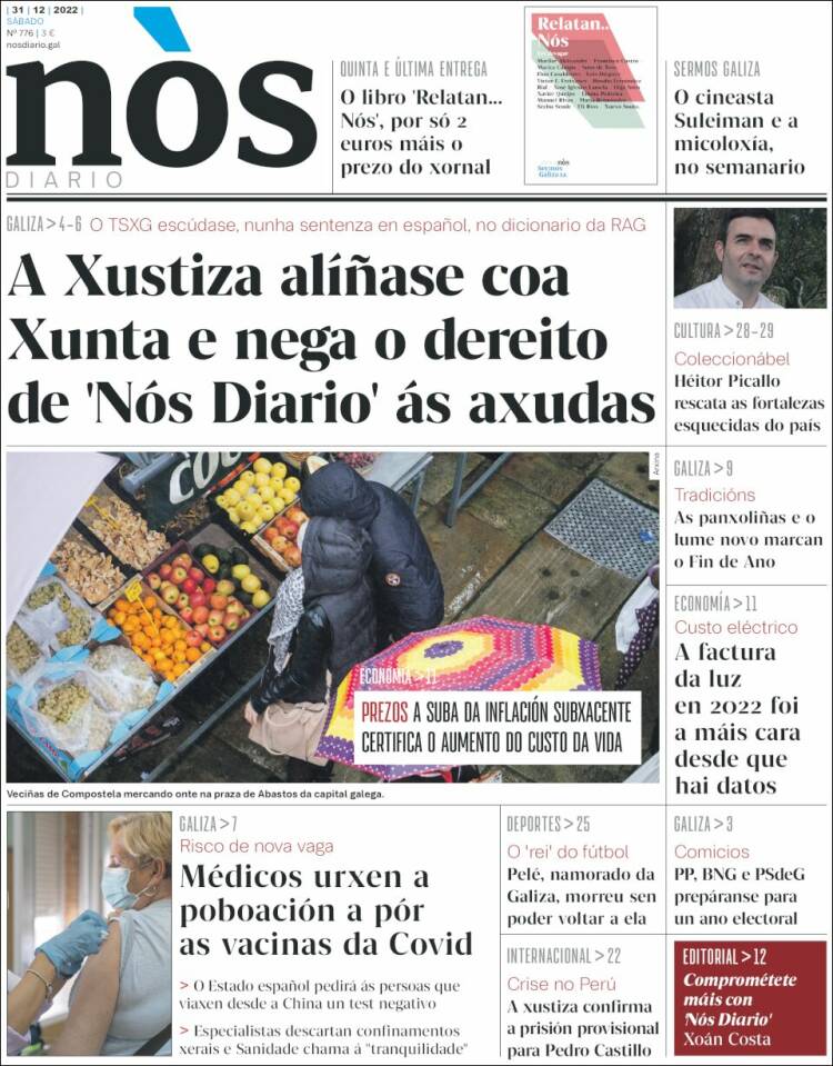 Portada de Nòs Diario (Espa&ntilde;a)