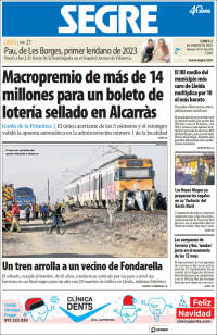 Portada de Segre  (Espa&ntilde;a)