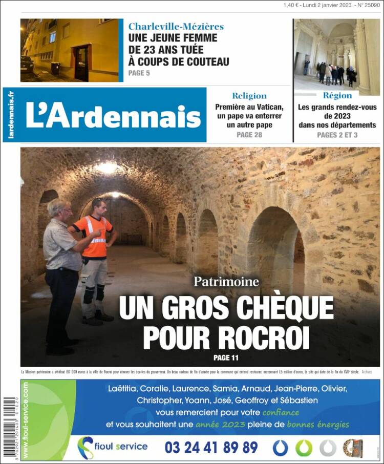Portada de L'Ardenais (Francia)