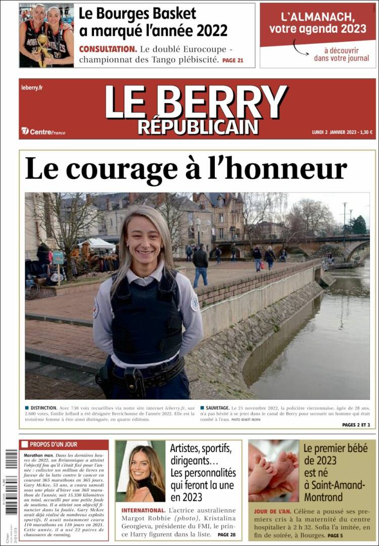 Portada de Berry Republicain (Francia)