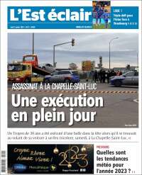 Portada de L'Est Eclair (Francia)