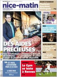 Portada de Nice-Matin (Francia)