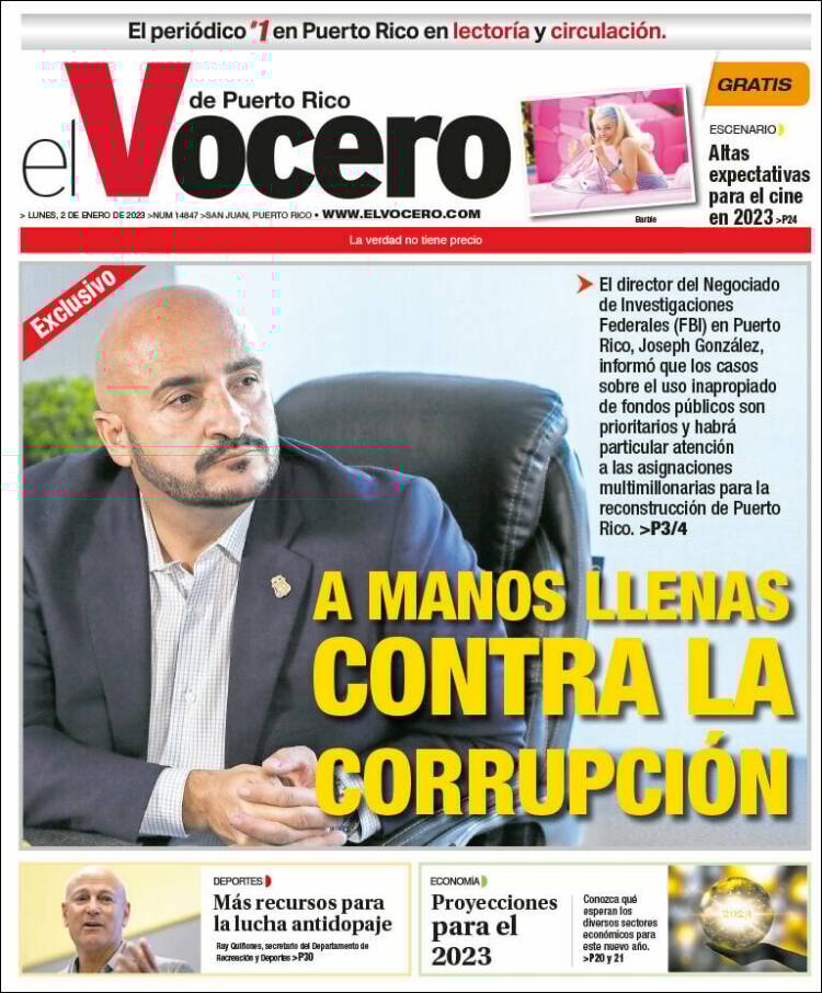 Portada de Vocero (Puerto Rico)