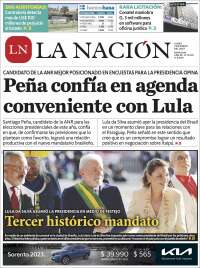 Portada de La Nación (Paraguay)