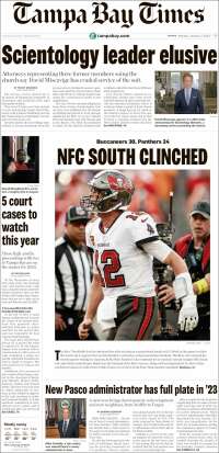 Portada de Tampa Bay Times (États-Unis)