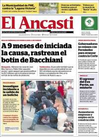 Portada de El Ancasti (Argentina)