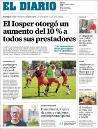 Portada de El Diario de Paraná (Argentina)