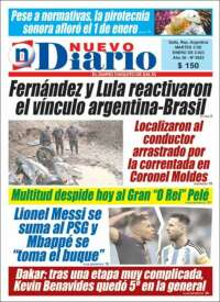 Portada de Nuevo Diario de Salta (Argentina)