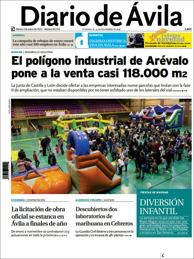 Portada de Diario de Ávila (Spain)