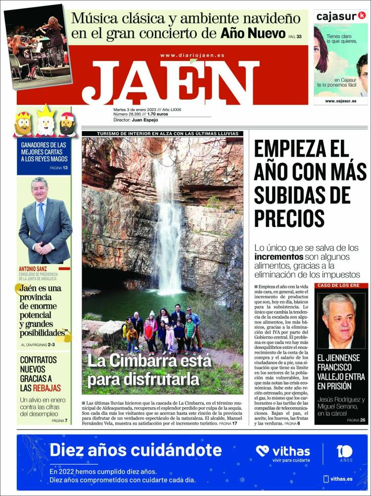 Portada de Diario Jaén (Spain)