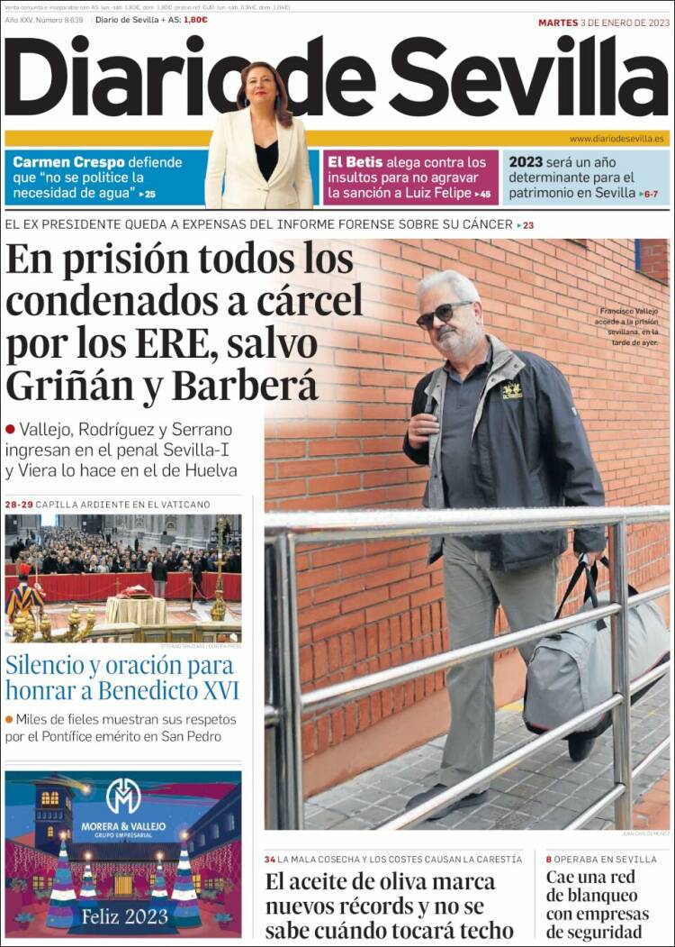 Portada de Diario de Sevilla (Spain)