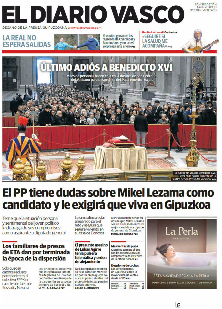 Portada de Diario Vasco (Spain)