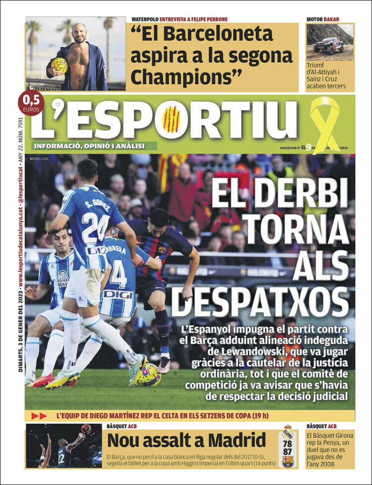 Portada de L'Esportiu (Spain)