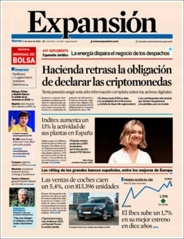 Portada de Expansión (Espa&ntilde;a)