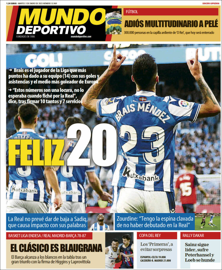 Portada de Mundo Deportivo Gipuzkoa (Spain)