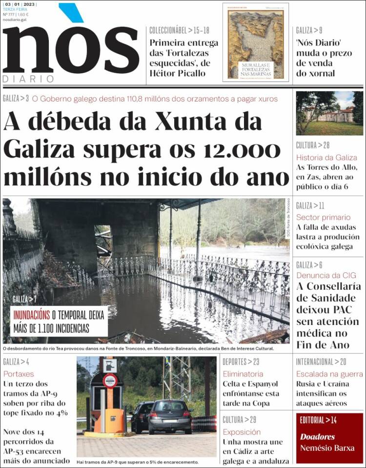 Portada de Nòs Diario (Spain)