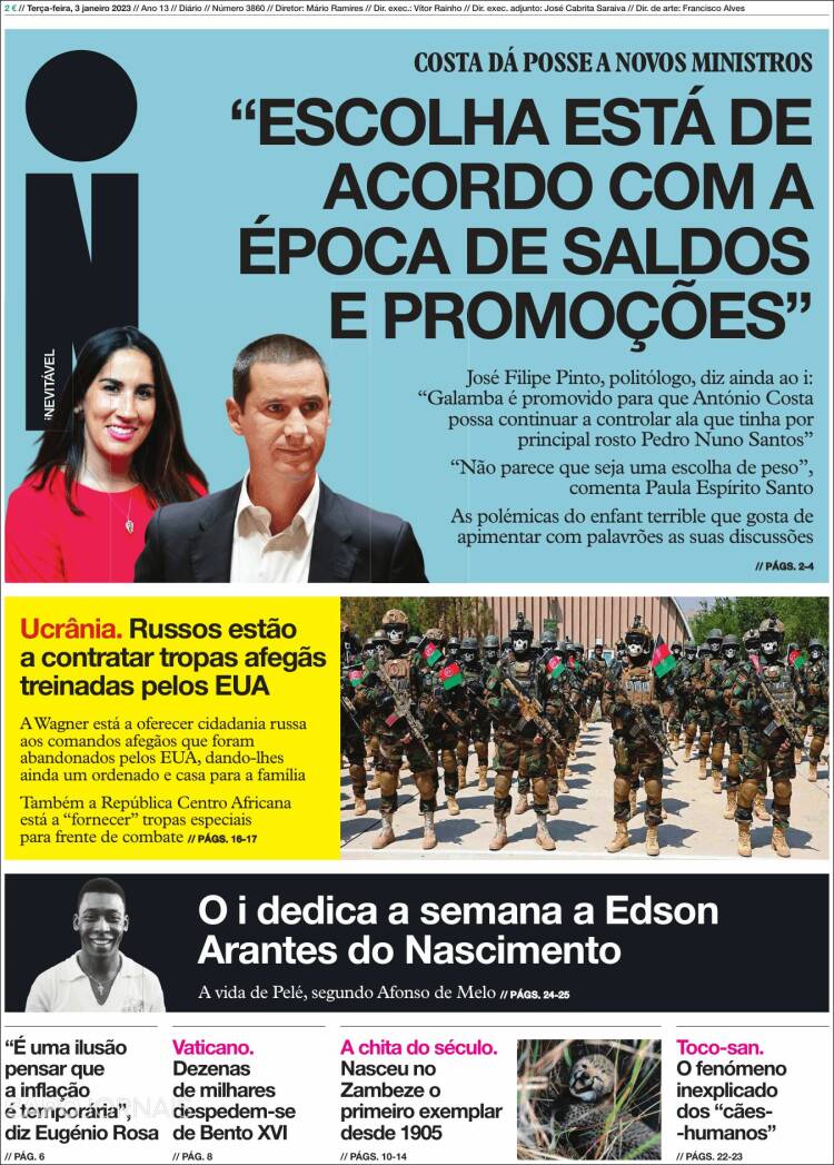 Portada de I - informação (Portugal)