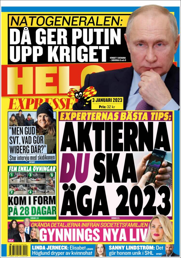 Portada de Expressen (Suecia)