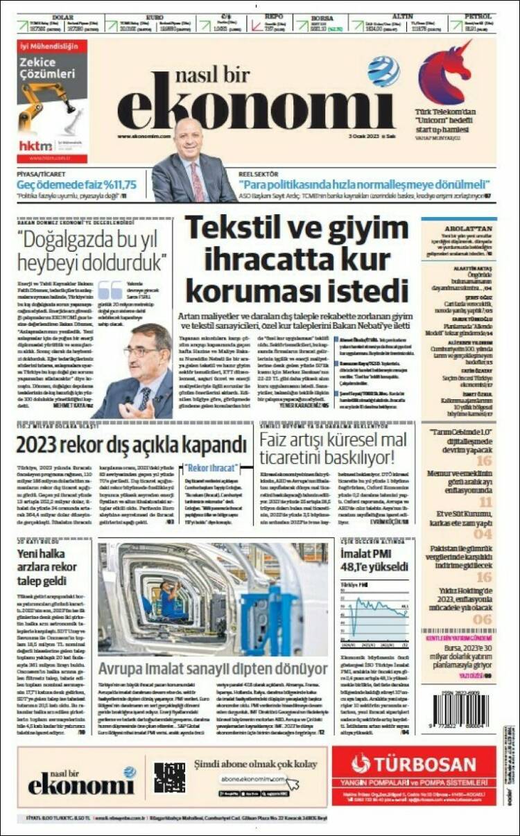 Portada de Dünya (Turqu&iacute;a)