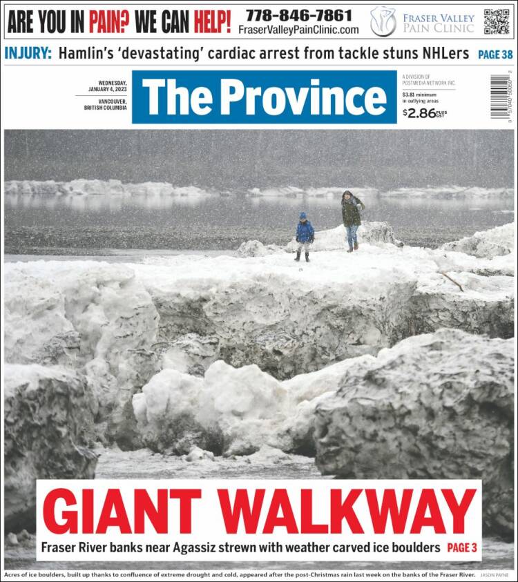 Portada de The Province (Canadá)