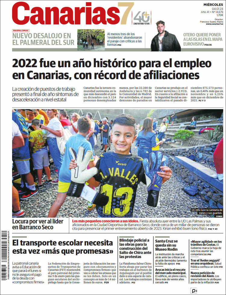 Portada de Canarias 7 (Spain)