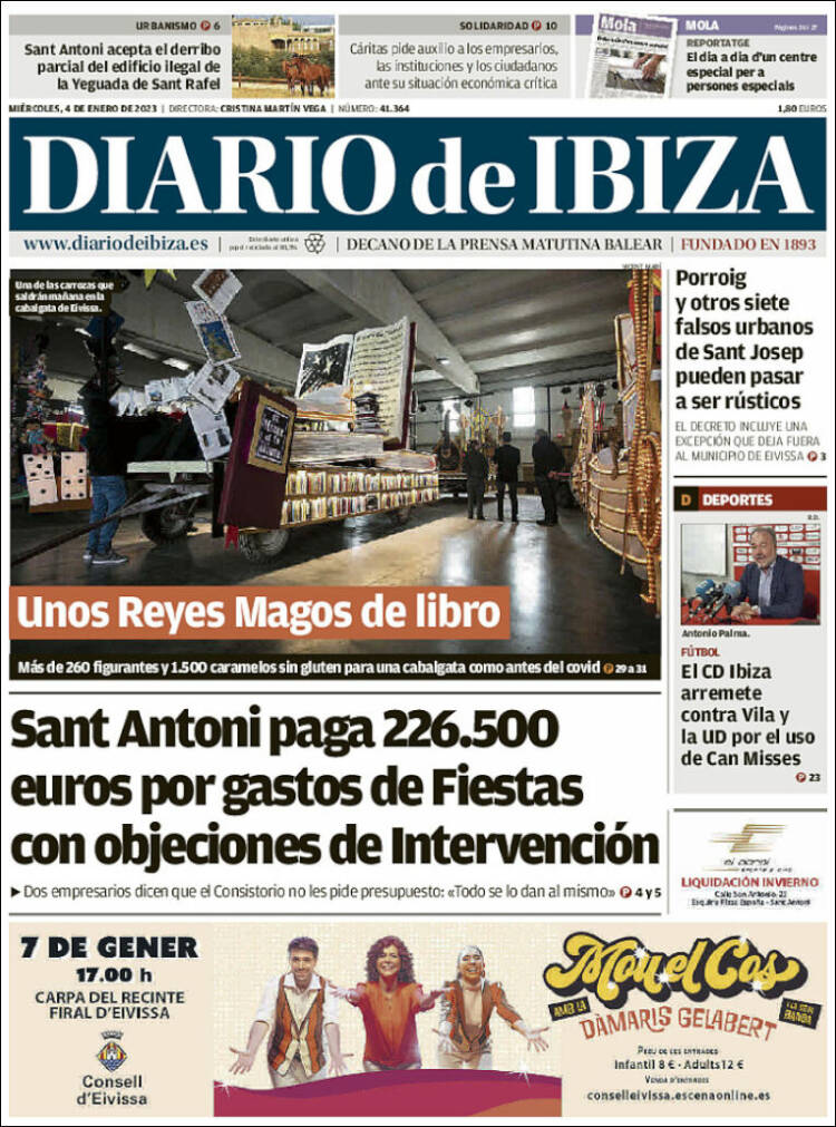 Portada de Diario de Ibiza (Spain)