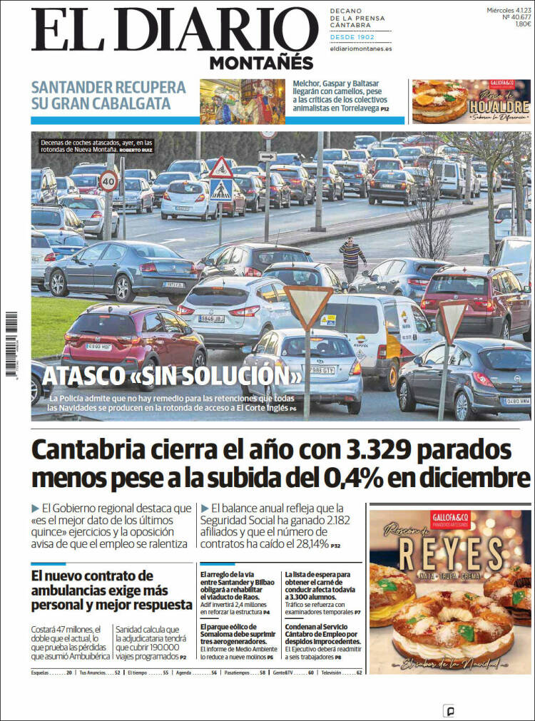 Portada de El Diario Montañés (Spain)