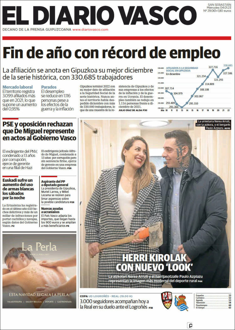 Portada de Diario Vasco (Spain)